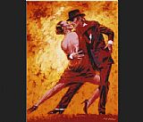 Terence Gilbert Golden Tango by Flamenco Dancer